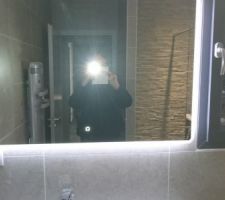 Miroir au dessus lavabo monsieur