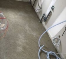 Rendu de notre chape apres 2 jours de séchage