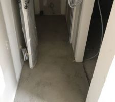 Rendu de notre chape apres 2 jours de séchage