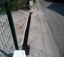 Fondation semelle et pillier de portail