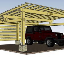 Voici le car-port que je projette de construire