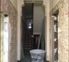 Travaux dans le hall d?entree