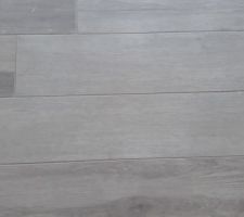 Carrelage rdc imitation parquet - Après de nombreuses hésitations pour la couleur des joints, au départ nous étions partis sur du clair (blanc ou beige) et finalement nous avons choisit taupe.
Choix que je ne regrette absolument pas au contraire, je trouve le résultat top !