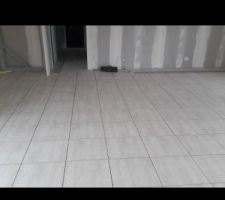 Carrelage posé ds le sens des lignes nuancées