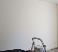 Murs de la chambre avant la pose de la peinture