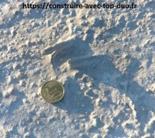 Ferraillage apparent dans la dalle