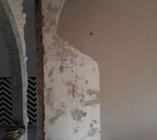 Ouverture du mur pour le futur vestiaire d'entrée et l'armoire élec