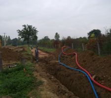 Après le terrassement en pleine terre, un vrai champ de mines ^^