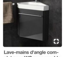 J'aimerai trouver un lave main d'angle de cette couleur en magasin j'ai un mal fou !!