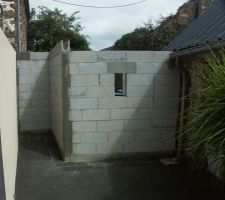 Remise ouest - mur ouest