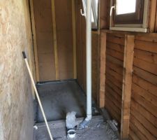 Ragr&eacute;age du sol de la douche