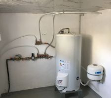 Buanderie finie ! Circuit eau chaude/froide compl&egrave;tement op&eacute;rationnel