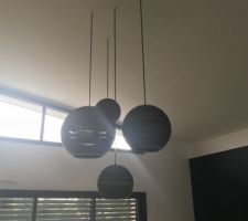 Installation lampadaire salon