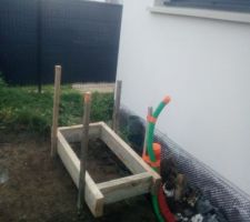 Preparation du support pour la pompe a chaleur