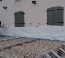 Mise en place des bâches