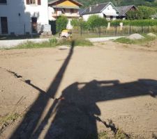 Creusage de la plateforme