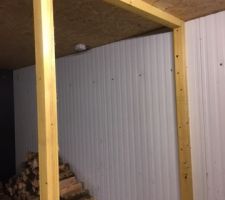 Garage cloison pour aménagement.