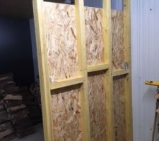 Garage cloison pour aménagement.