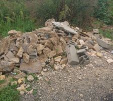 Gravats provenant des autres maisons/chantier