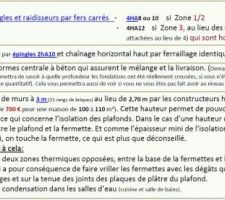 Extrait qui décrit les sinistres en cas de non respect des hauteurs.