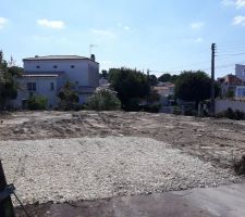 Le terrain après le terrassement