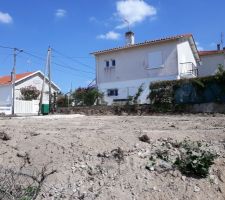Le terrain après le terrassement