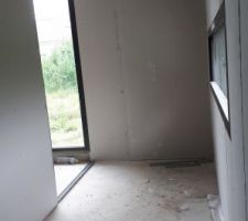 Vue du fond du futur bureau