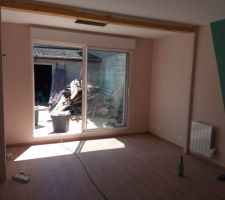 Coffrage des pièces de bois sapin en chêne si il y a une prochaine fois je mettrais directement en chêne , mais au début des travaux pas facile de savoir les marges de manoueuvres possible budget