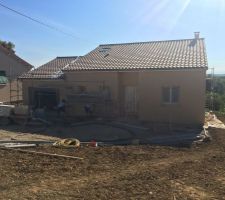 Façades ouest en cours