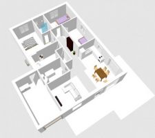 Maison Plein Pied 105M² + 16M² Garage 3 Ch