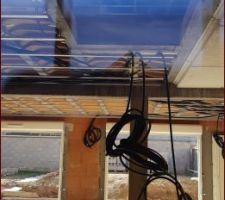 Pose fourreaux électriques intérieur + rails pour l isolation