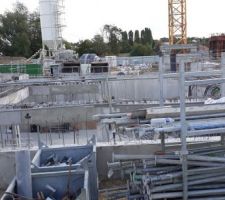 Vue du chantier partie centrale