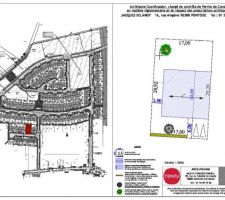 Notre terrain. Nous avons choisi le lot n&deg;30 494m2 dans une impasse