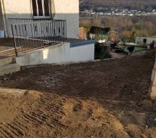 Création du chemin d'accès au chantier