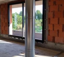 Conduit fumée poujoulat étage