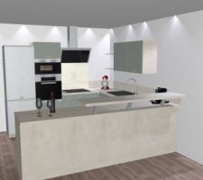 Petit Aperçu de la future cuisine