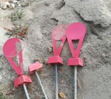 4 bornes enlevées lors du terrassement