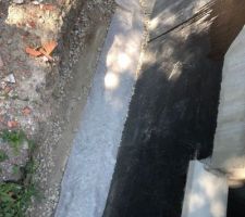 Mise en place d'un drainage périphérique
