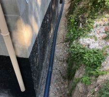 Mise en place d'un drainage périphérique