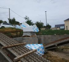 Livraison des poutrelles