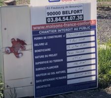 Affichage du permis de construire