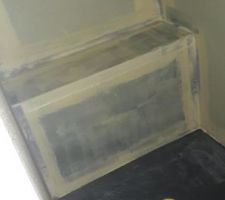 Réalisation du banc pour notre douche !