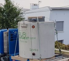 Pose et connexion des tubes de raccordement notre fosse passive