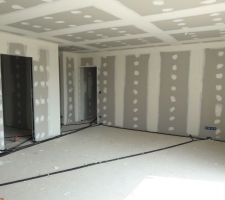 Cloison joints pièce principale