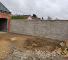 Mur de clôture fini