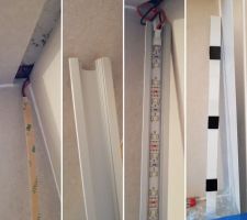 Mise en place des Leds dans la niche de douche.