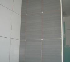 Cloison placard, en face des wc