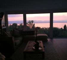 Coucher de soleil rose