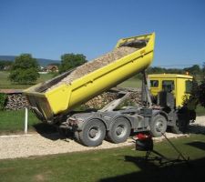 Livraison du concasse.