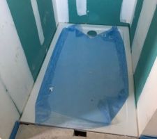 Pose des bacs à douche 140 X 90